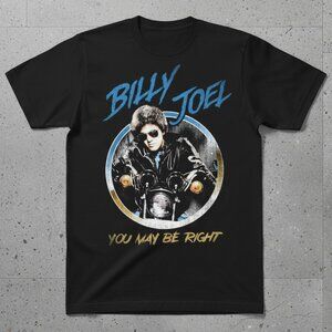 Vintage Billy Joel “You May Be Right” Graphic T-Shirt – Classic Rock Black Band